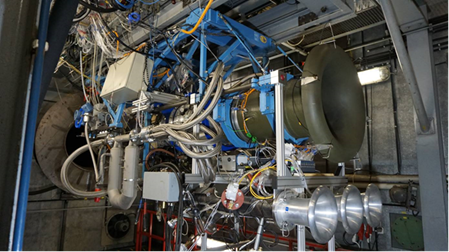 Figure 2 : The full scale jet engine test bench